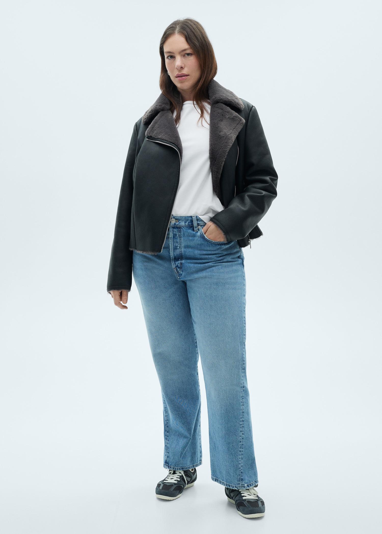 Short-sleeved cotton t-shirt - Women | MANGO USA Product Image