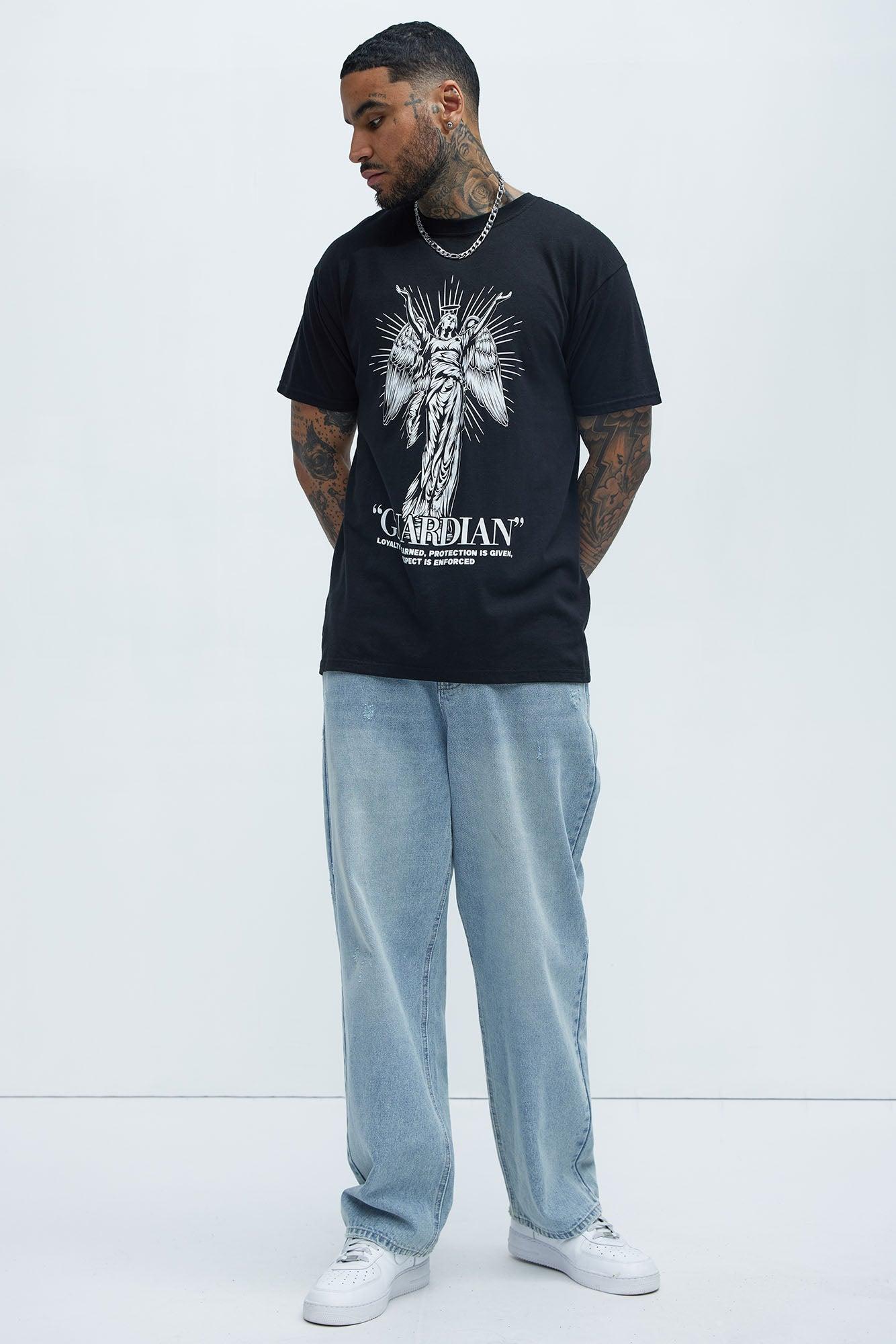 Guardian Angel Short Sleeve Tee - Black Product Image