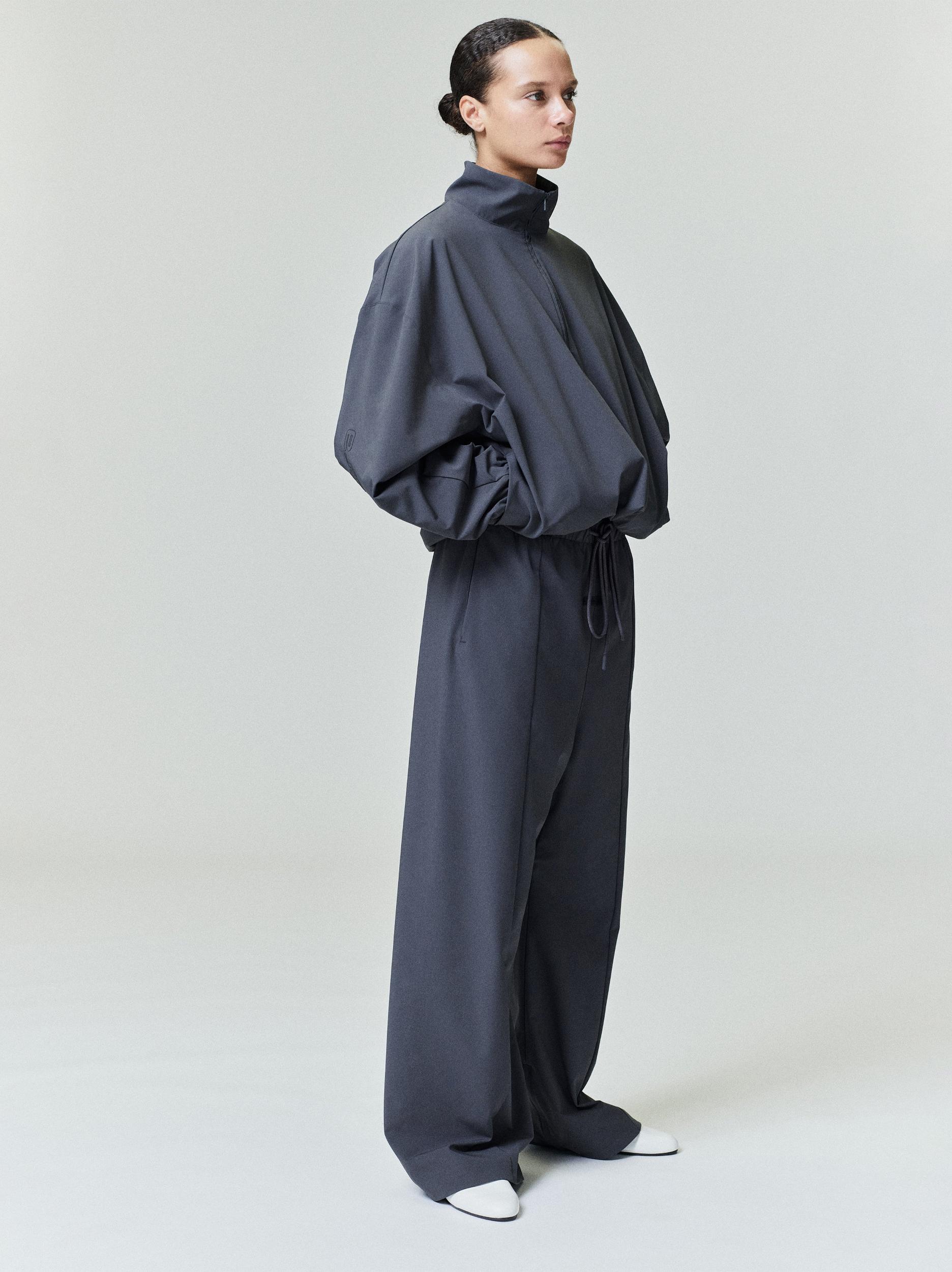 Womens Nylon Half Zip Track Jacket Female Product Image