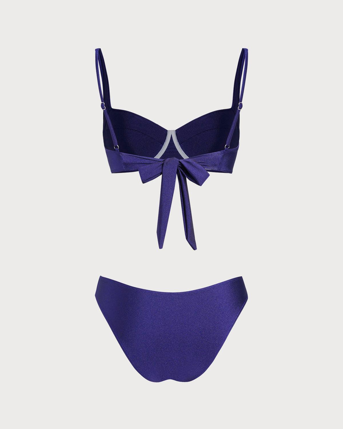 Navy Underwire One Piece Swimwear Product Image