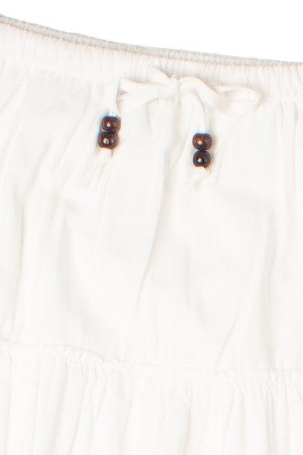 Drawstring Maxi Tier Skirt Product Image