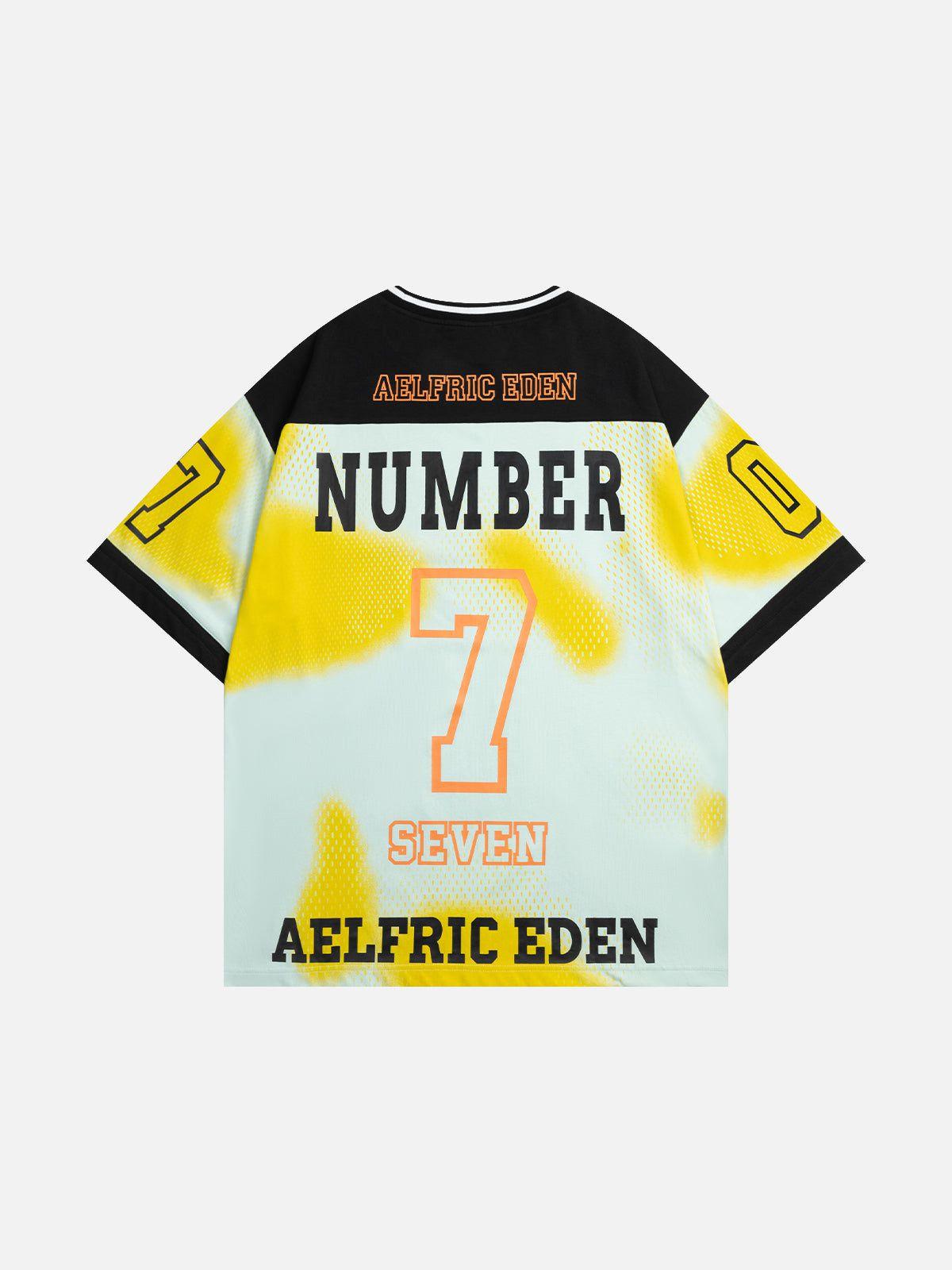 Aelfric Eden Contrast Color Football Jersey Product Image