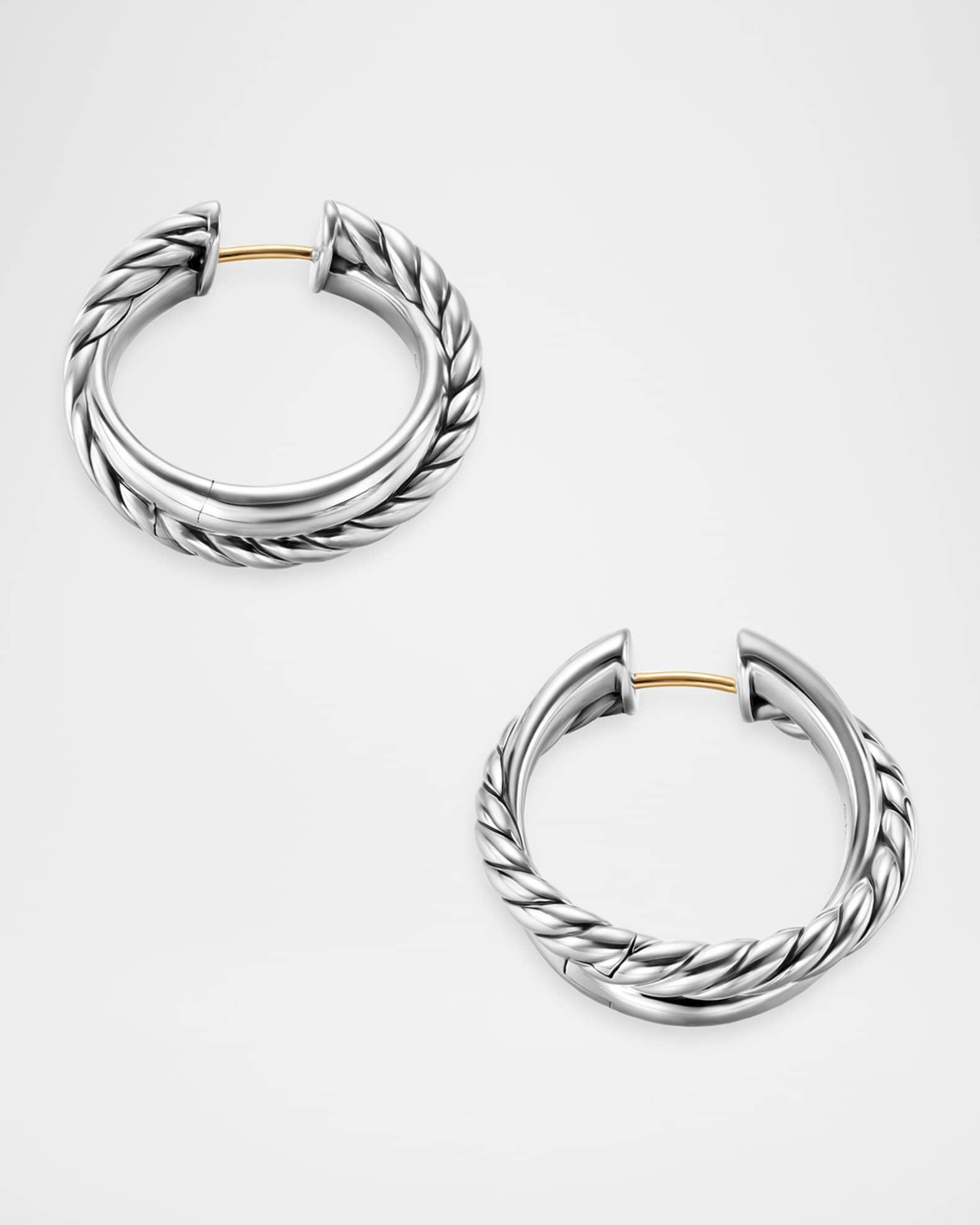 DY Mercer 2-Row Bracelet in Silver with 18K Gold Product Image