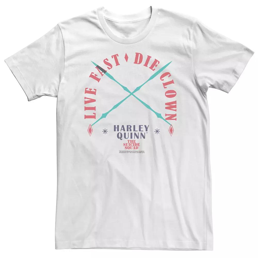 Big & Tall DC Comics The Suicide Squad Live Fast Clown Life Tee, Men's,  Product Image