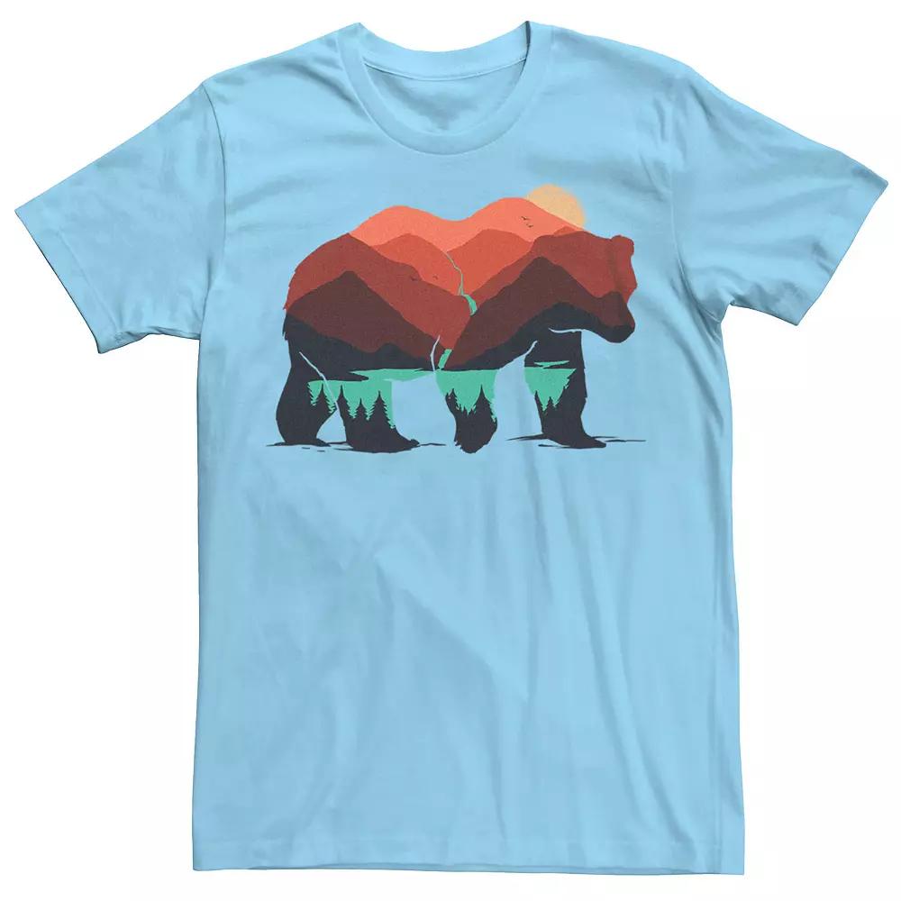 Men's Stay Wild Bear Forest Landscape Graphic Tee,  Product Image