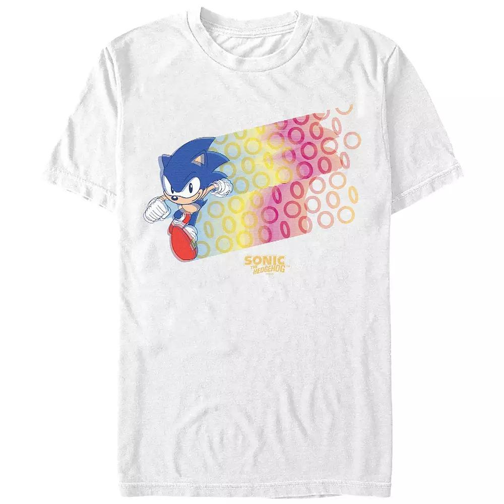 Men's Sonic The Hedgehog Ring Runner Graphic Tee,  Product Image