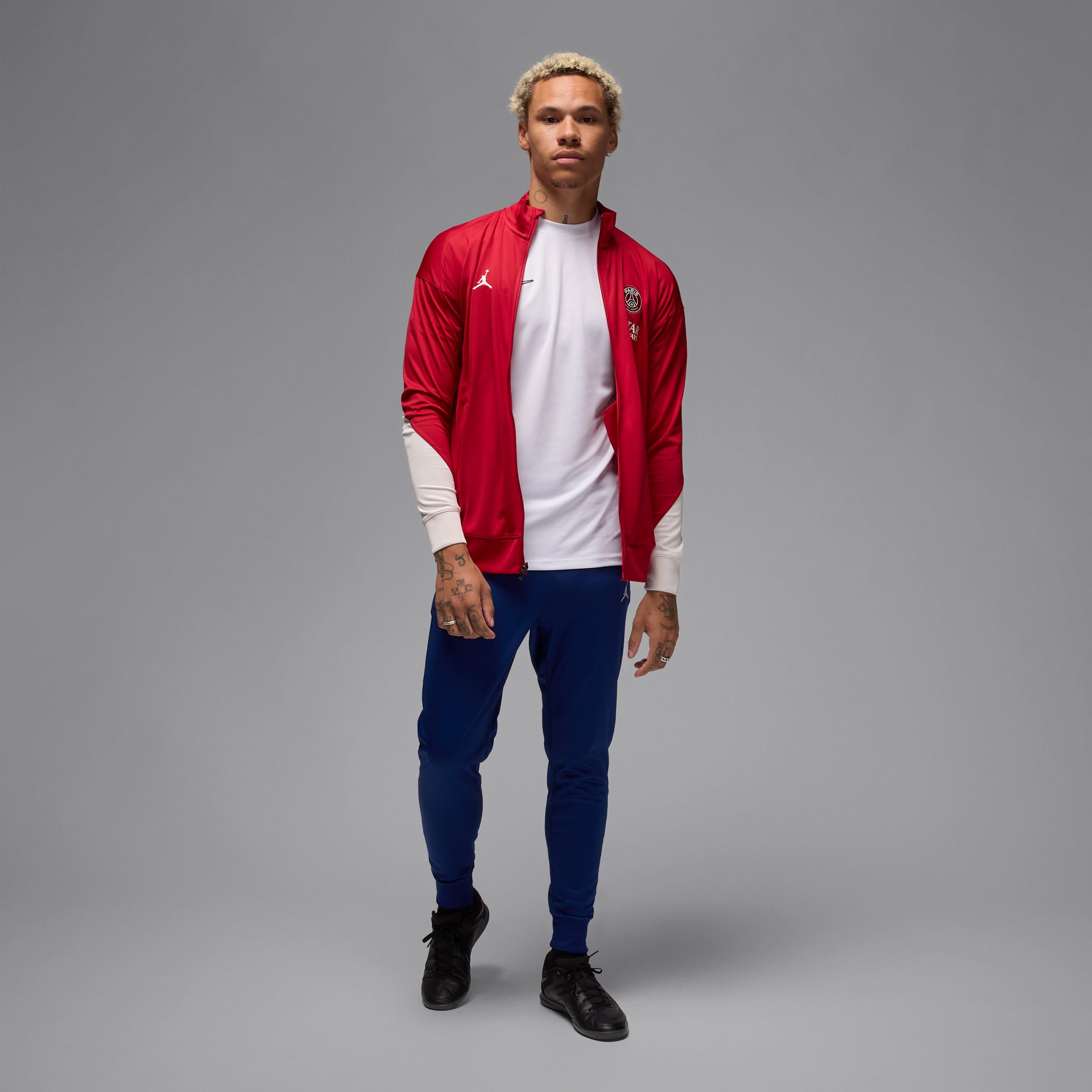 Nike Men's Paris Saint-Germain Strike Fourth Jordan Dri-FIT Soccer Knit Tracksuit Product Image