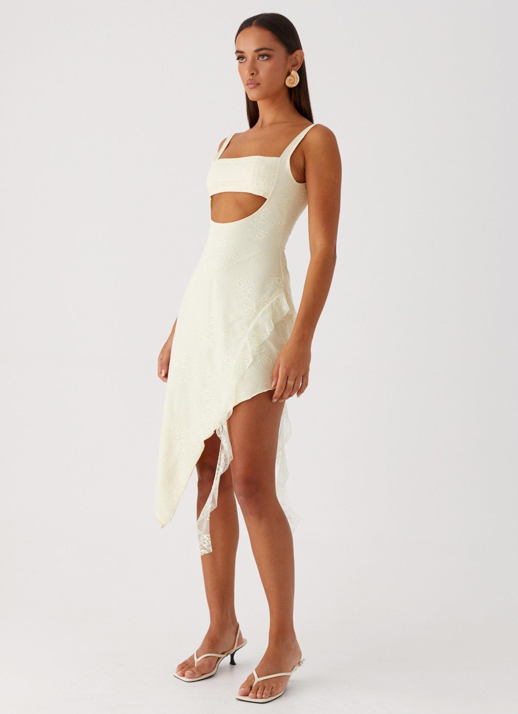 Patricia Midi Dress - Yellow Product Image