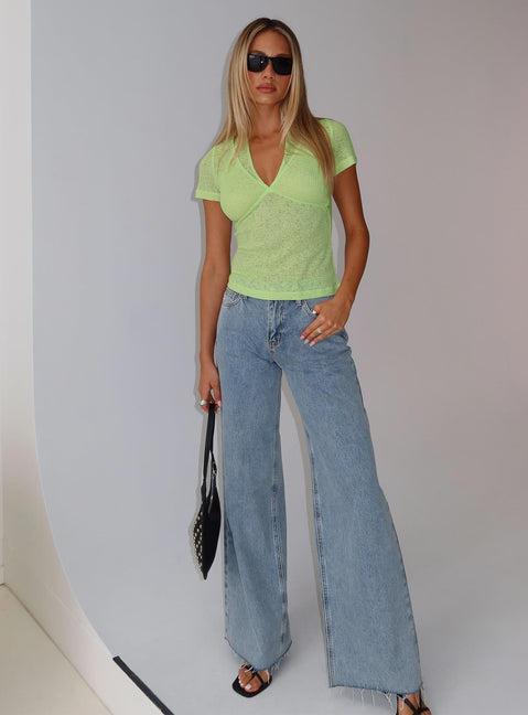 Normal Thing Strap Detail Top Mint Product Image