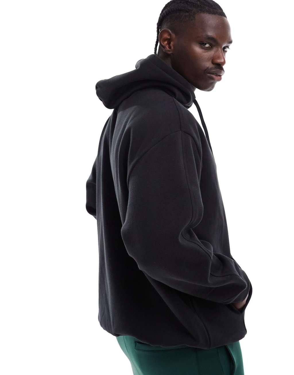 adidas Originals essential oversized hoodie in black Product Image