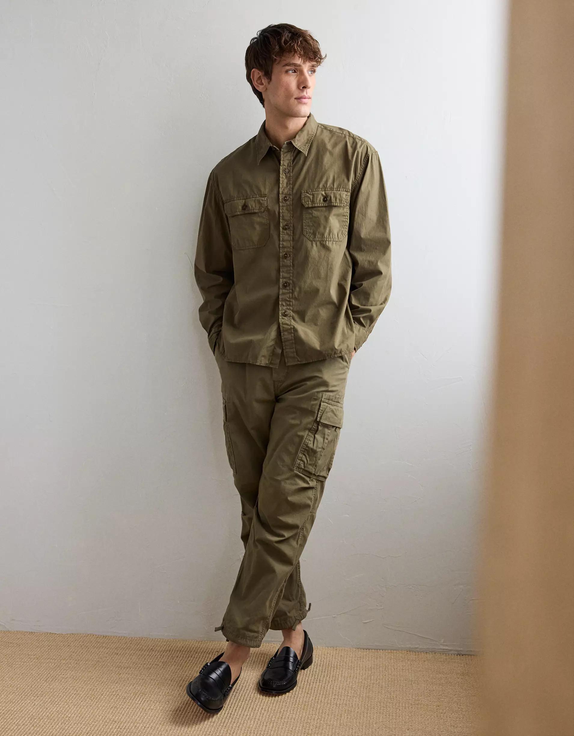 AE77 Premium Poplin Workshirt Product Image