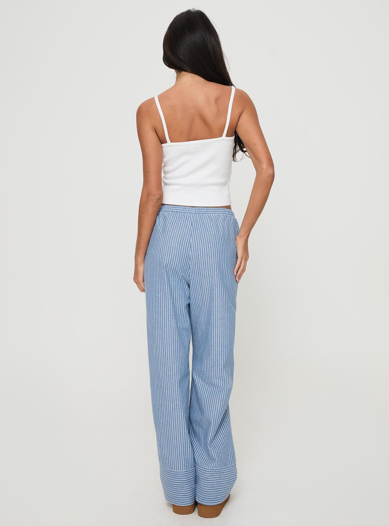 Veridian Pants Blue Stripe Product Image