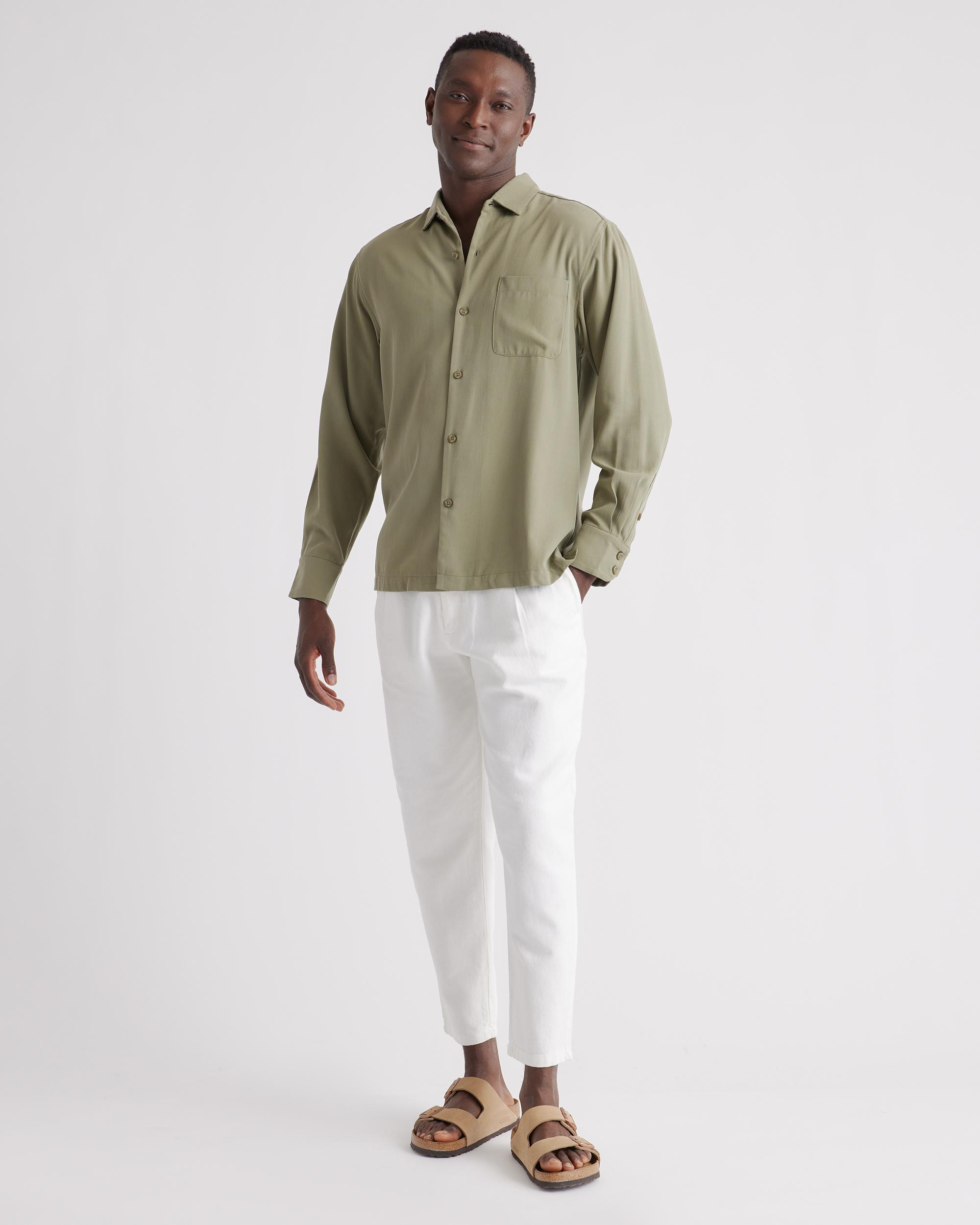 Quince | Men's 100% Silk Twill Long Sleeve Shirt Product Image