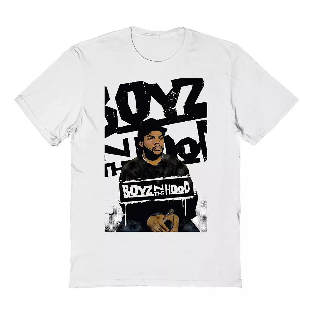 Men's Boyz N The Hood Doughboy Grunge Graphic Tee, Size: Large, White Product Image