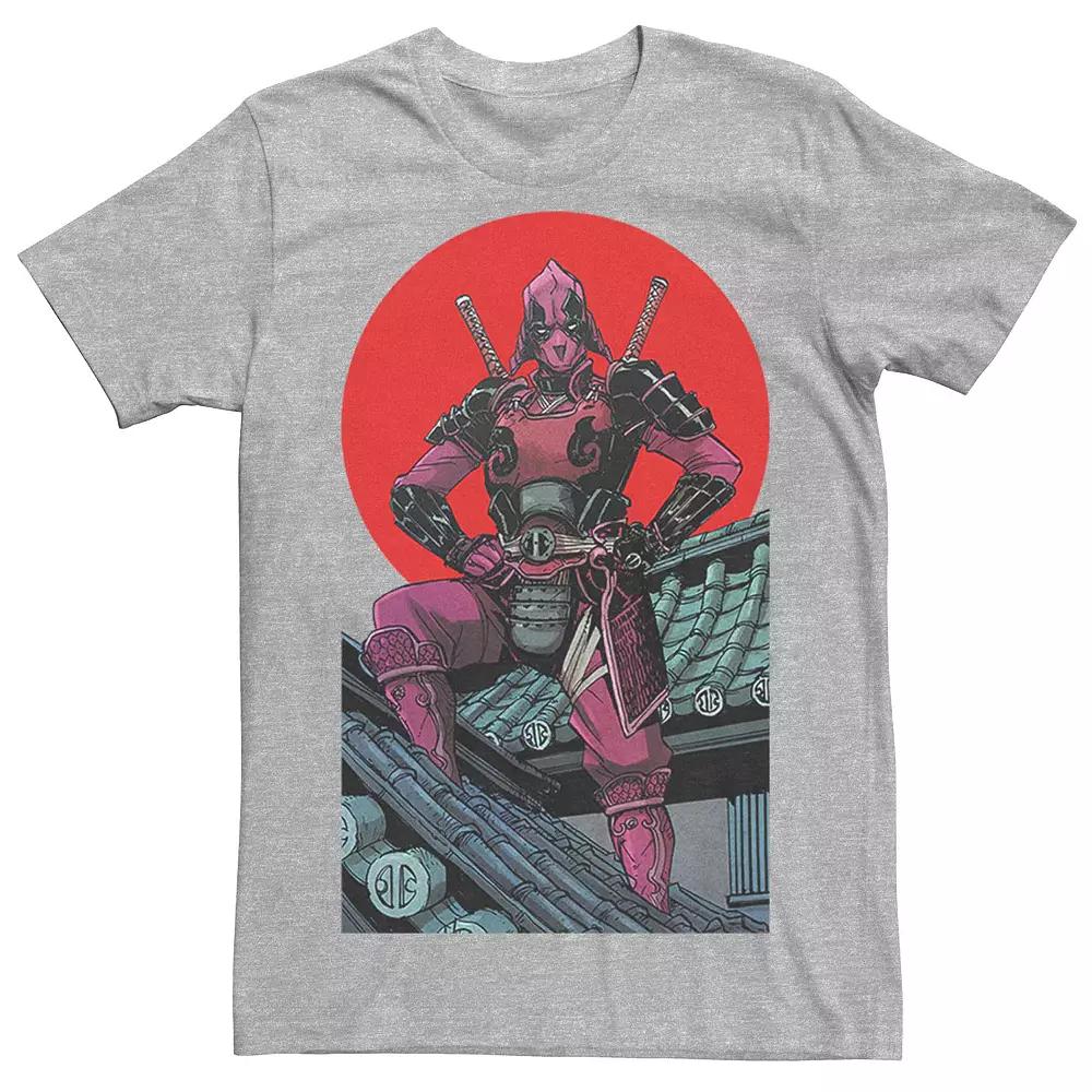 Men's Marvel's Deadpool Samurai Sunset Poster Tee,  Product Image