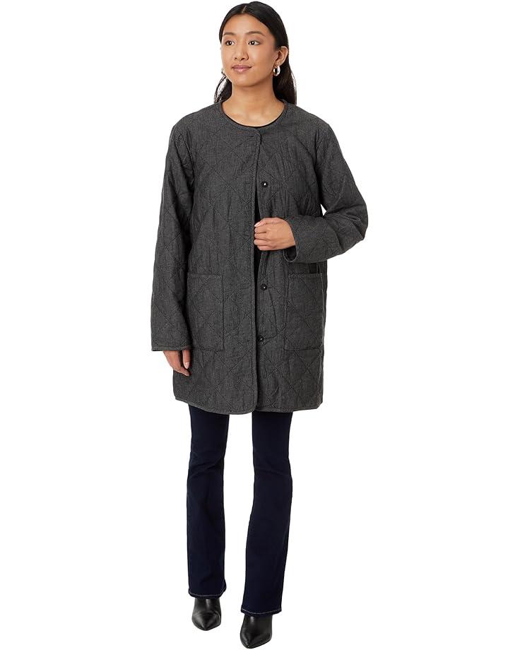 Organic Cotton Boucle Round Neck Jacket Product Image