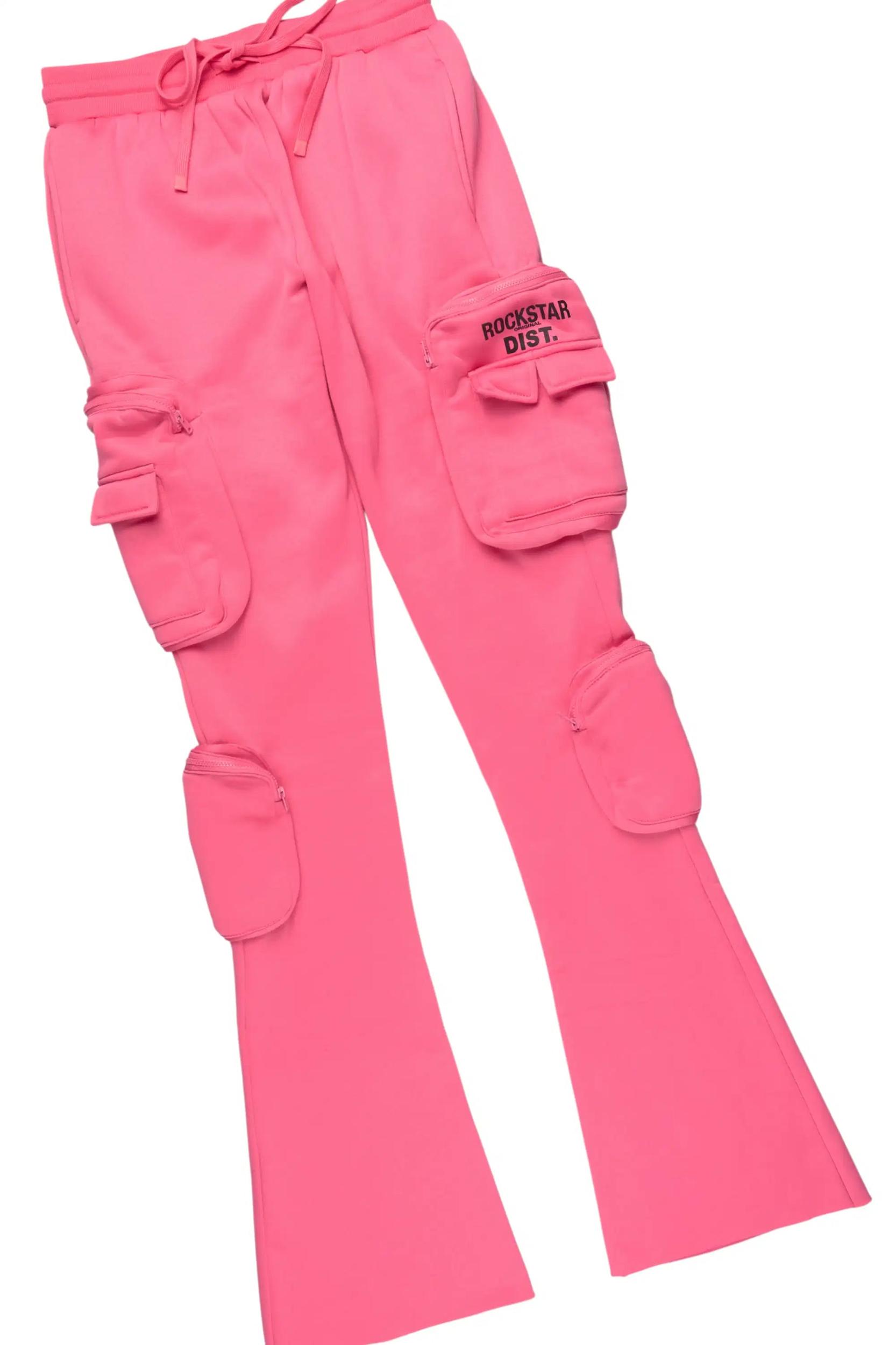Reneikia Hot Pink Cargo Track Set Female Product Image