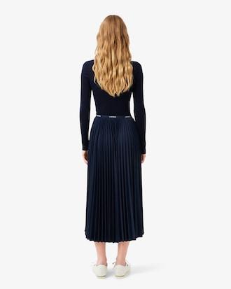 Long Pleated Elasticated Waist Skirt Product Image