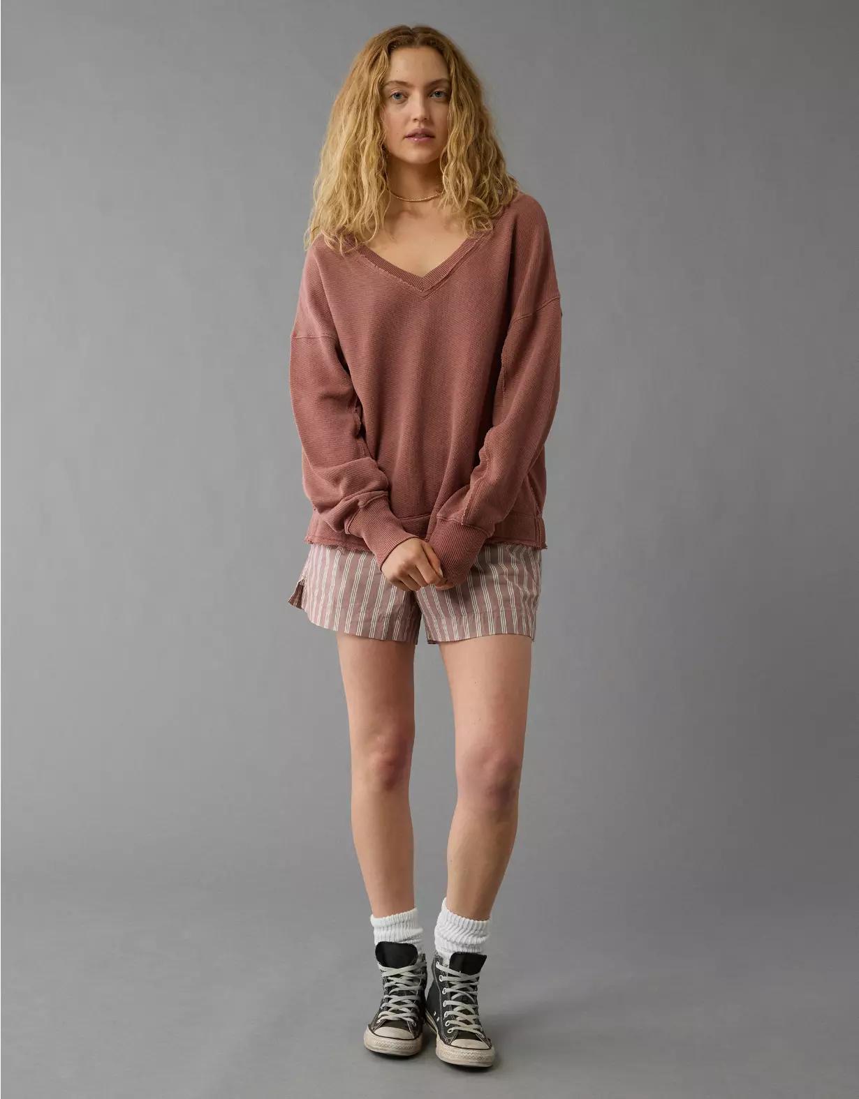 AE Saltwash Double V-Neck Sweatshirt Product Image