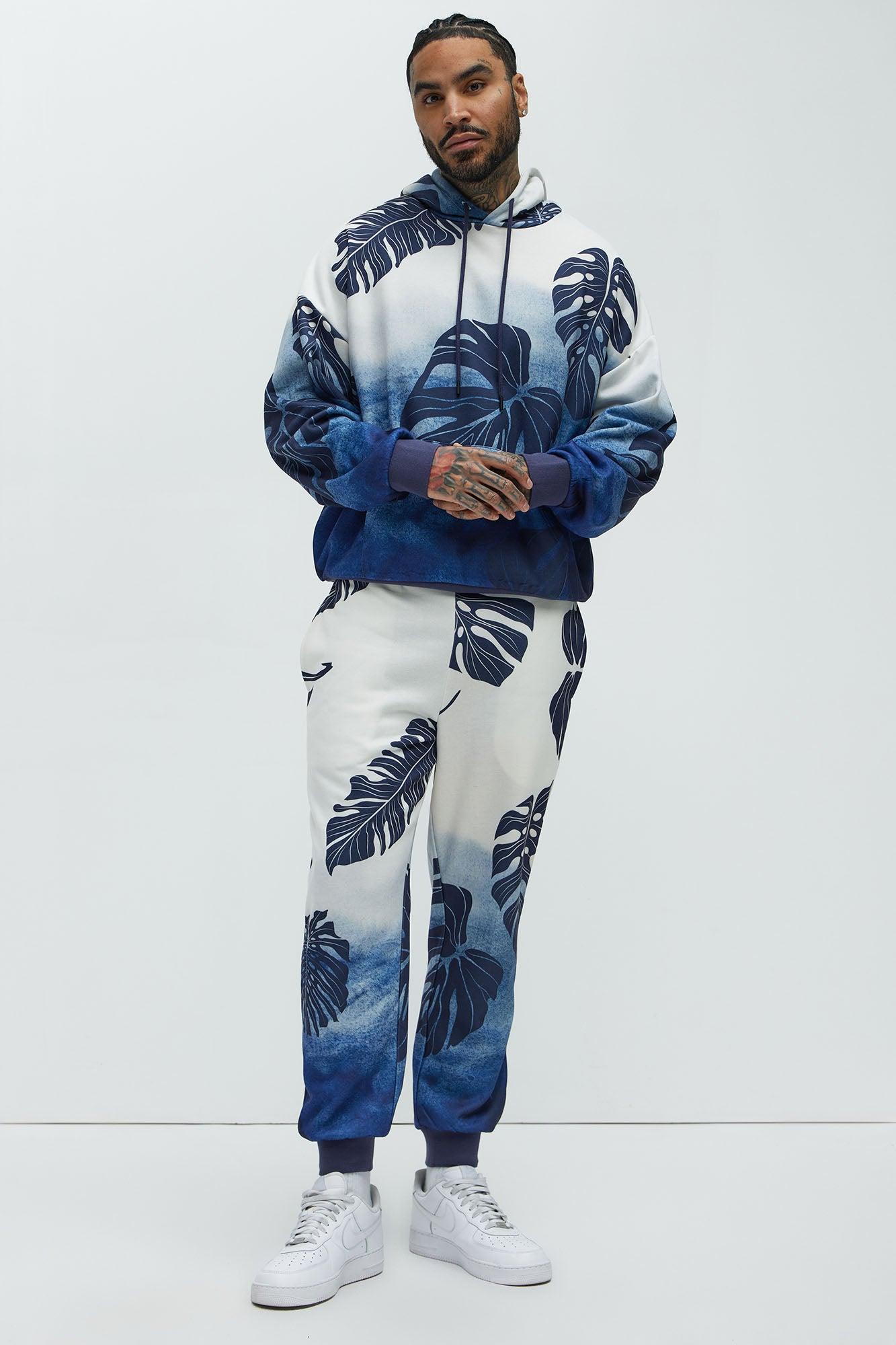Pohai Printed Foliage Jogger - Blue/combo Product Image