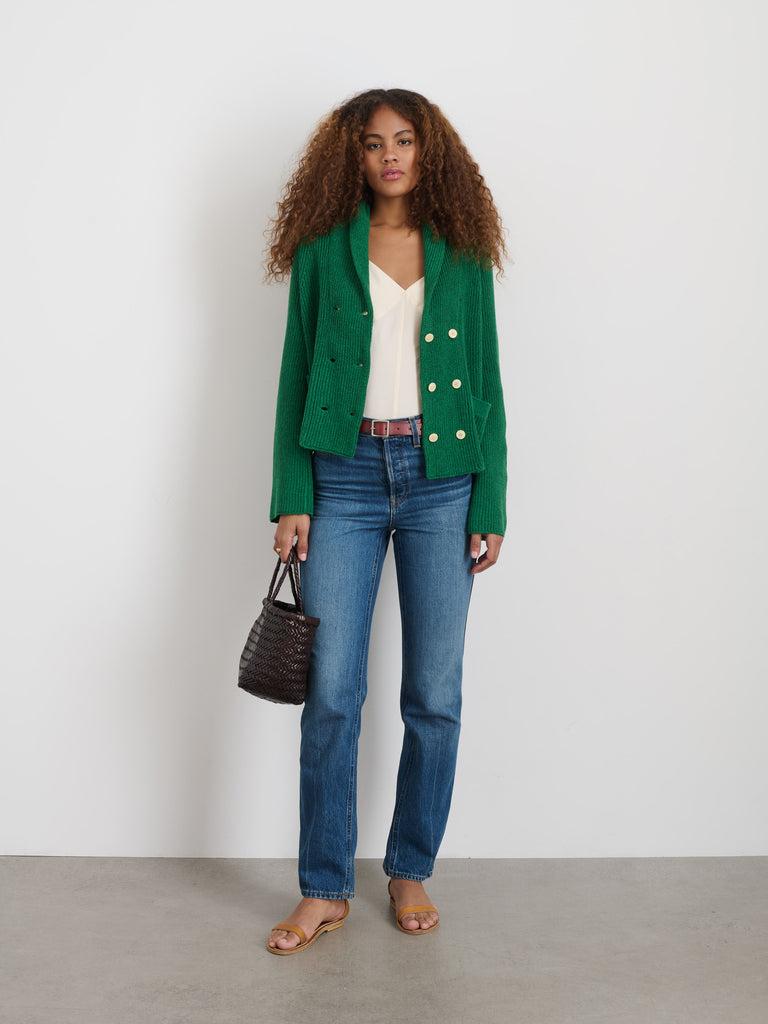 Marseille Cardigan In Cotton Linen Product Image