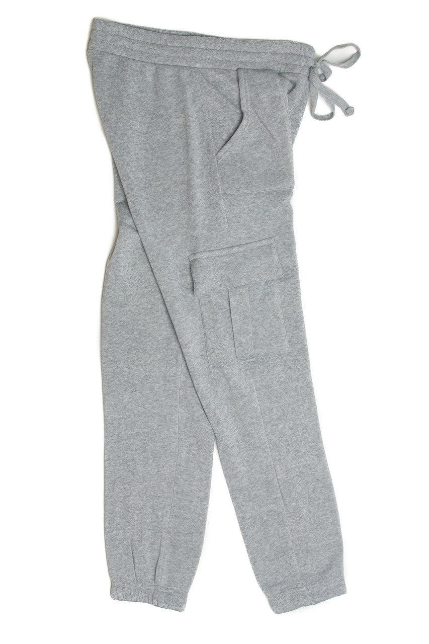 Grey Cargo Sweatpants Product Image