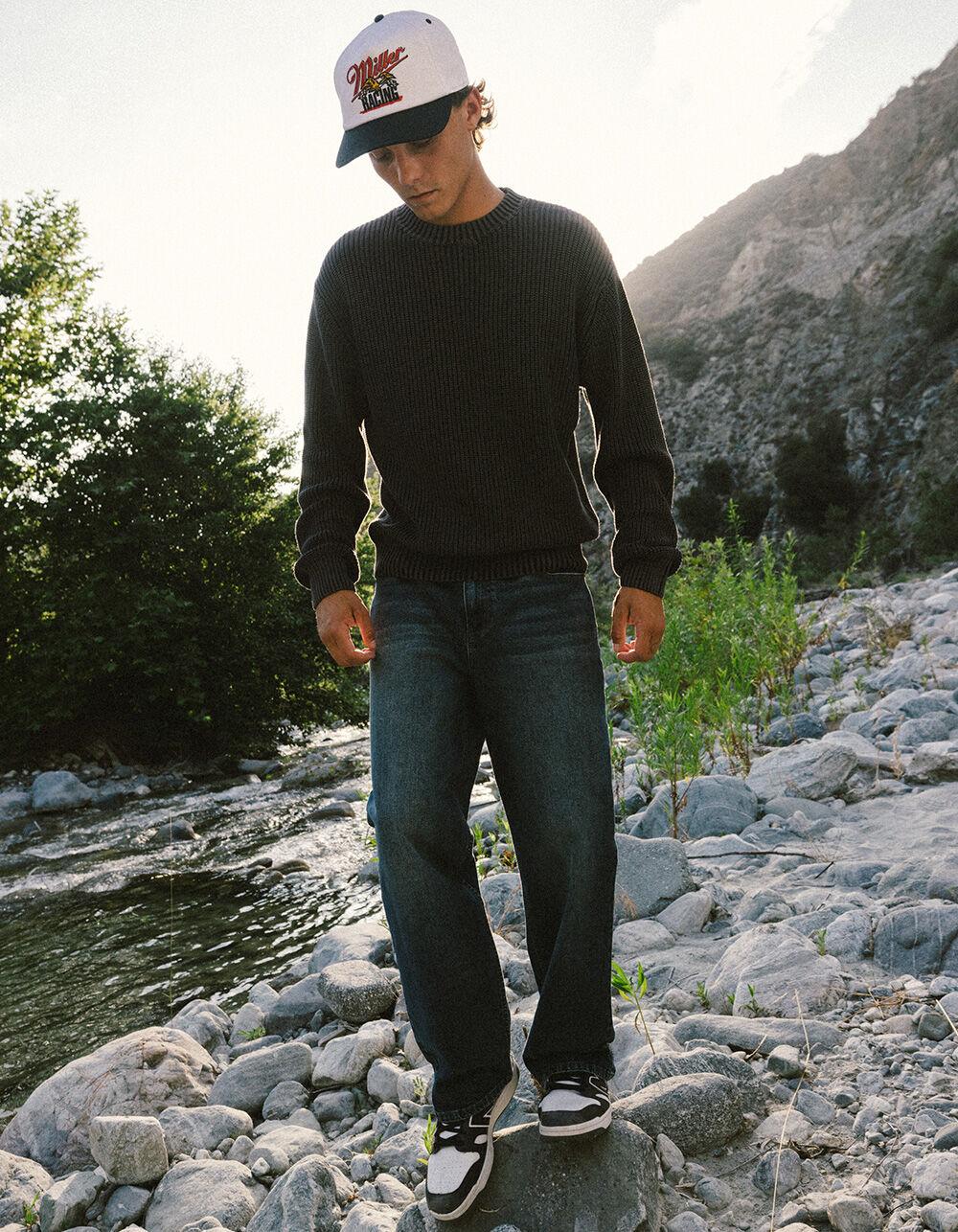 RSQ Mens Loose Fit Jeans - MEDIUM STONE Product Image