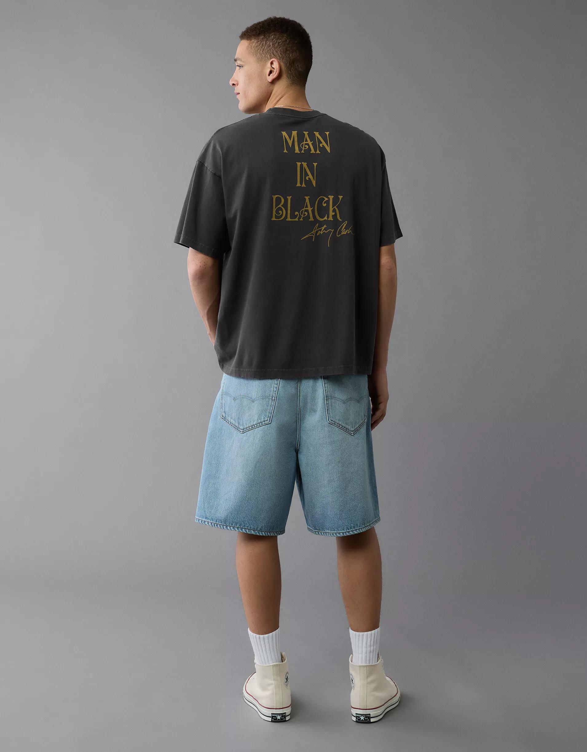 AE Boxy Johnny Cash Graphic T-Shirt Product Image