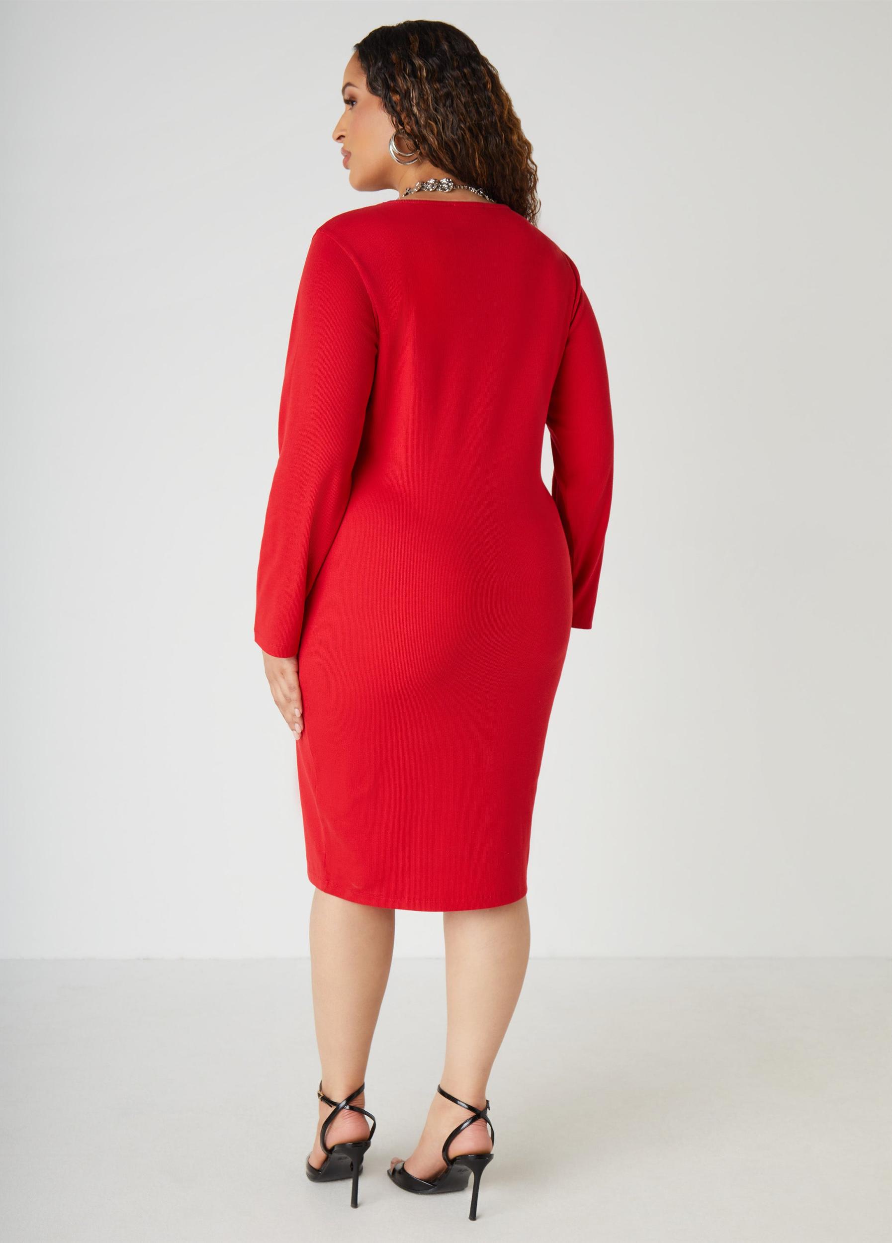 Ribbed Midi Bodycon Dress Product Image