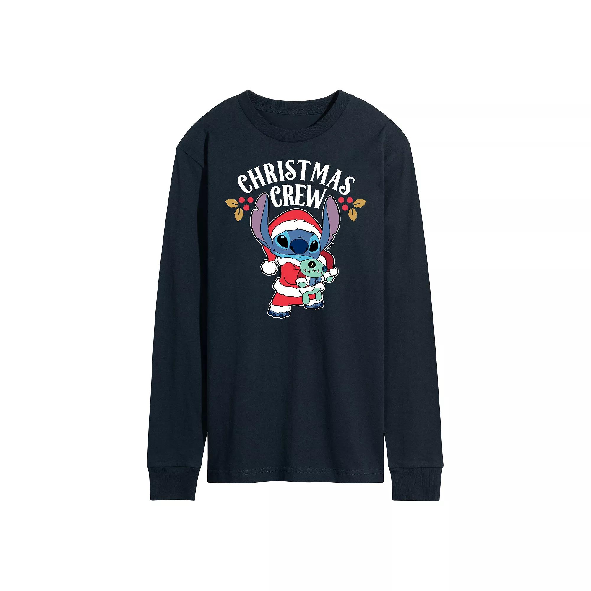Disney's Lilo & Stitch Christmas Crew Tee, Men's,  Product Image