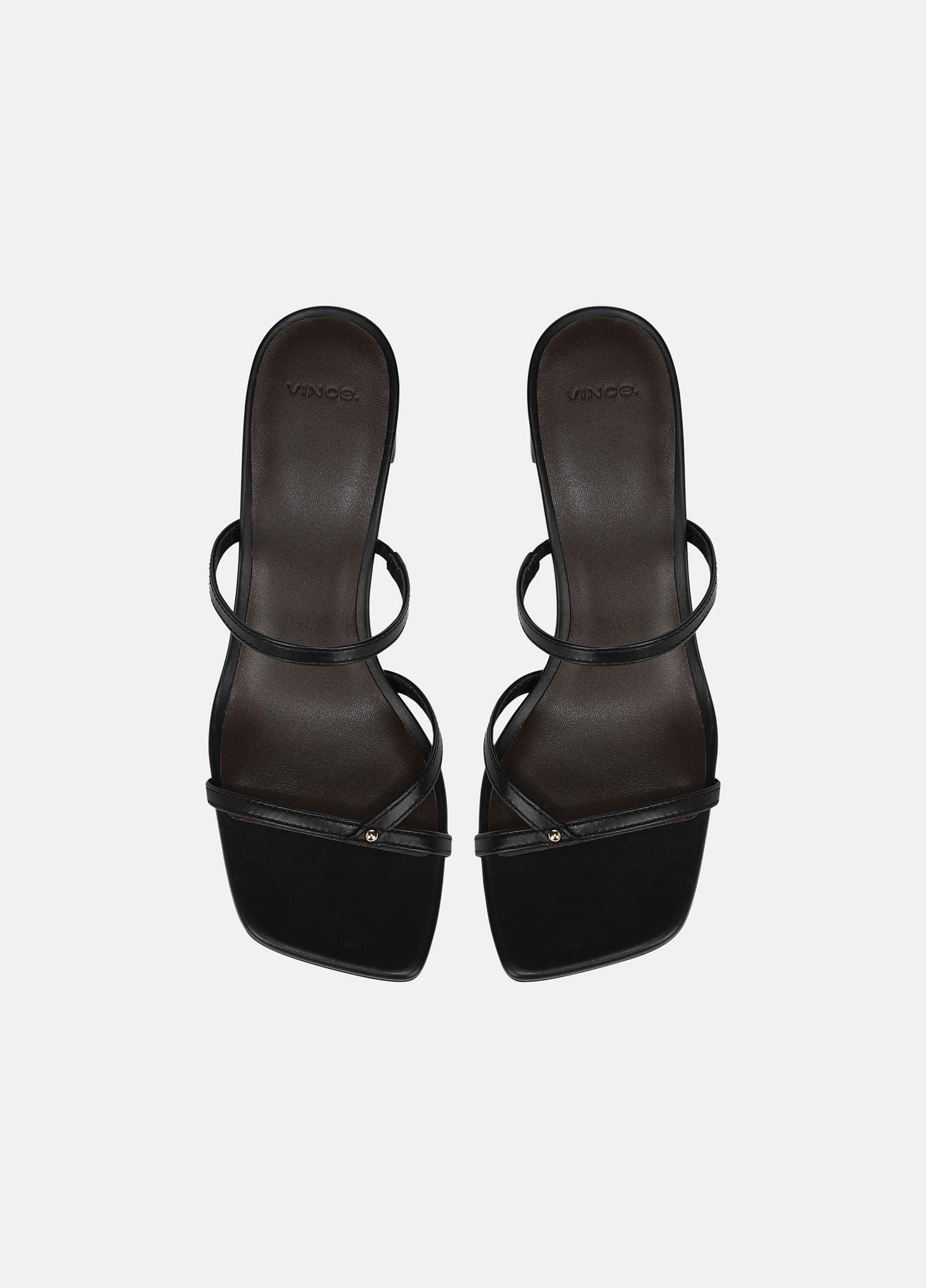 Ona Leather Heeled Sandal Product Image
