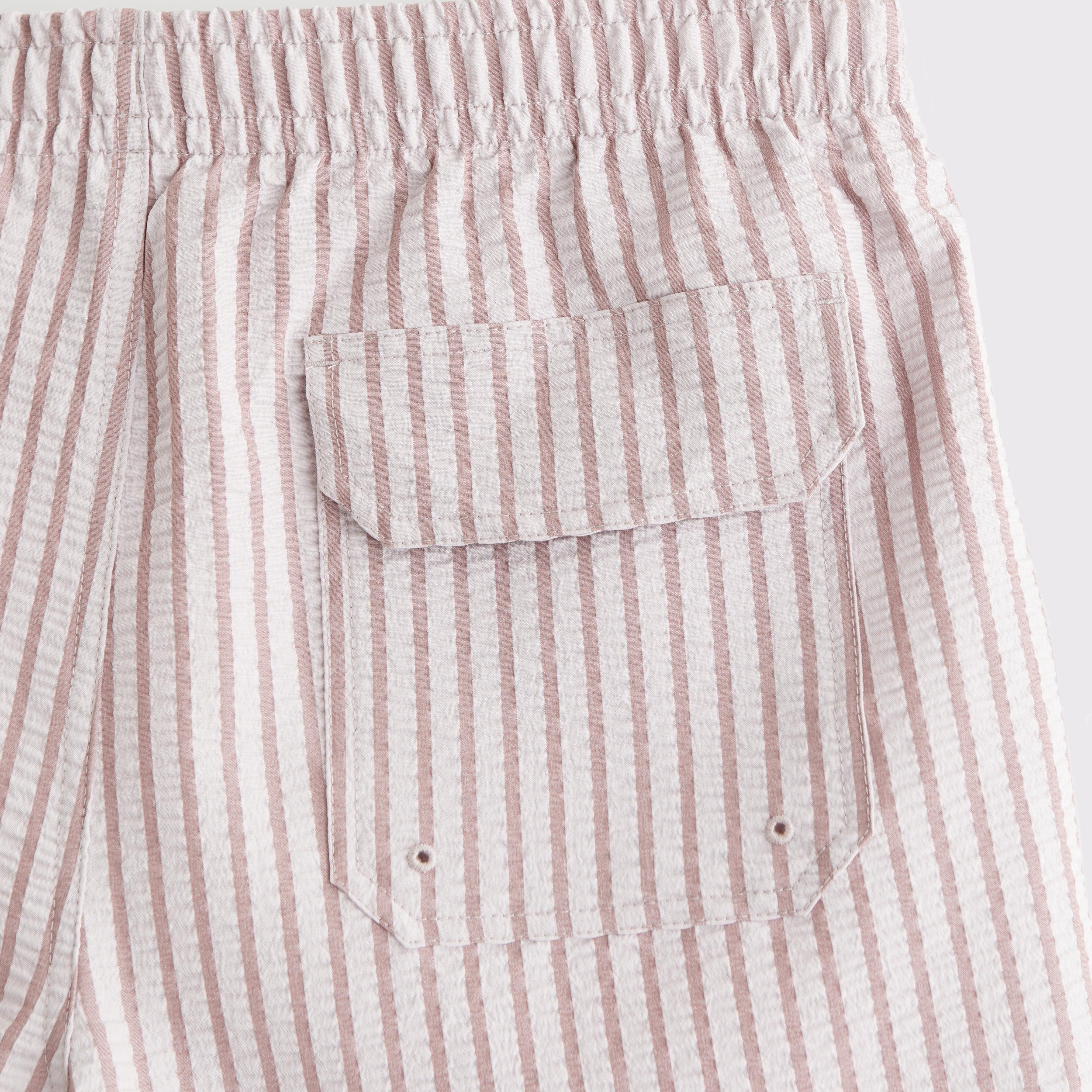 Pull-On Micro-Seersucker Swim Trunk Product Image