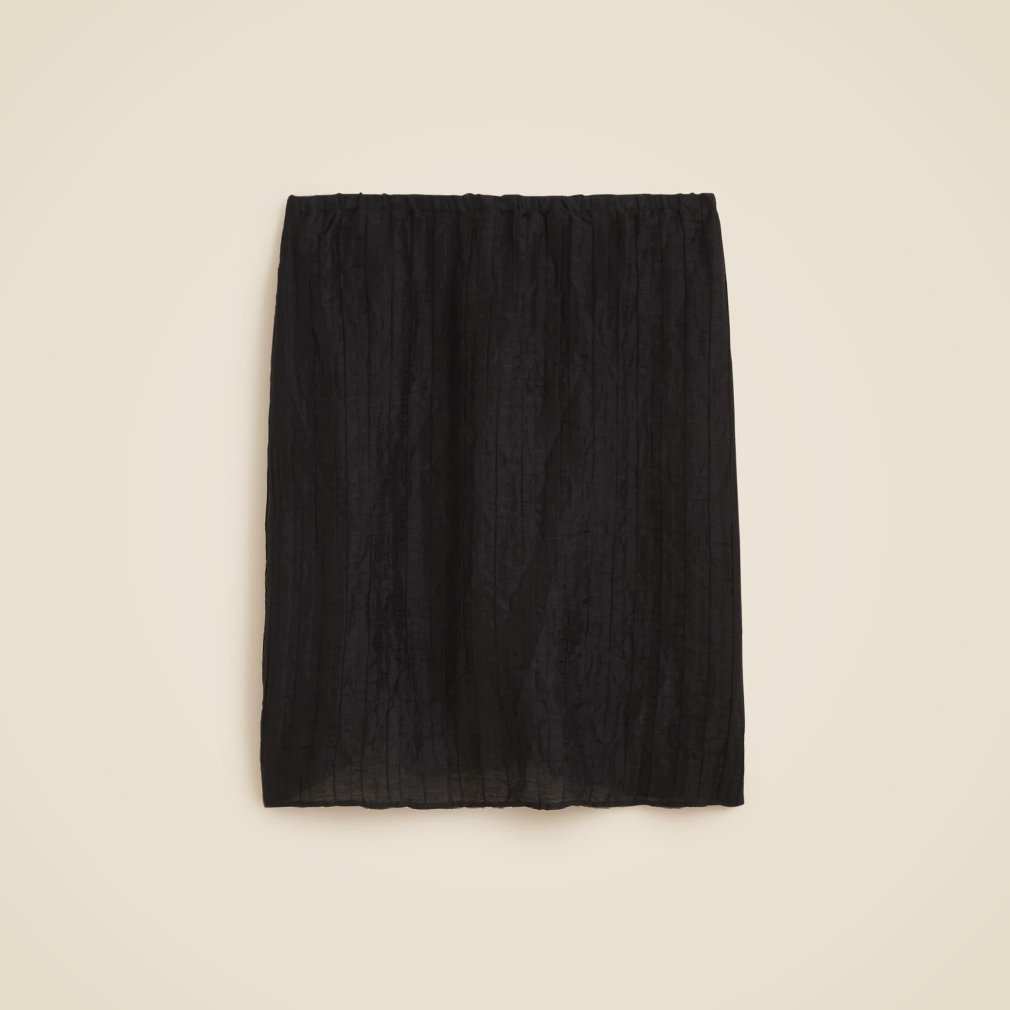 Textured linen-blend skirt Product Image