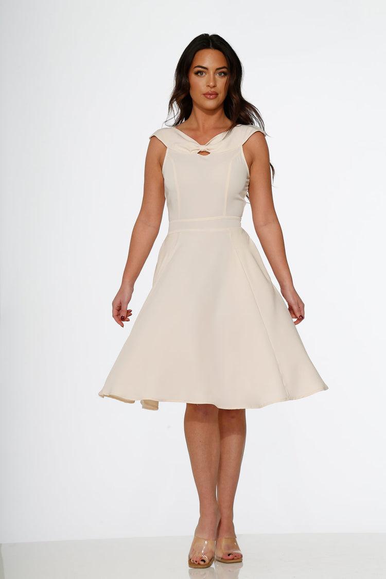 Off White Occasional Swing Dress Product Image