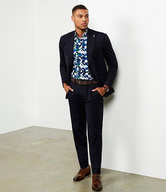 Murano Laser Head Silver Reversible Leather Belt Product Image