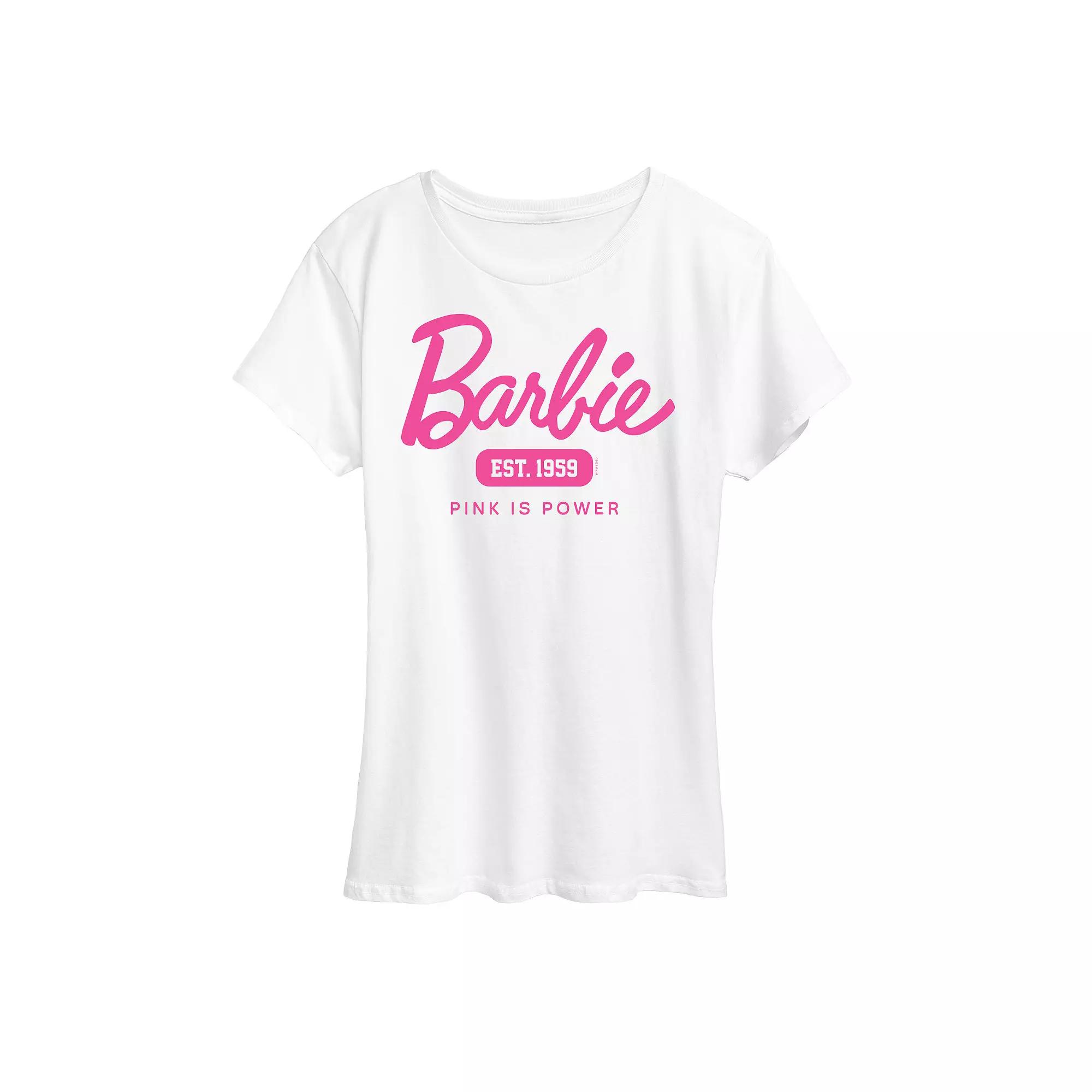 Women's Barbie® Pink Is Power Graphic Tee, Girl's,  Product Image