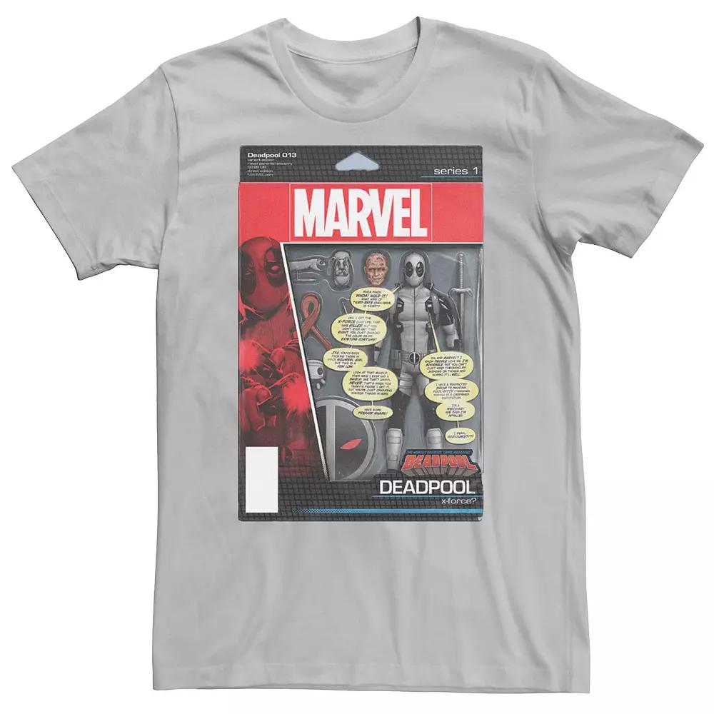 Men's Marvel Deadpool Action Figure Comic Cover Tee,  Product Image