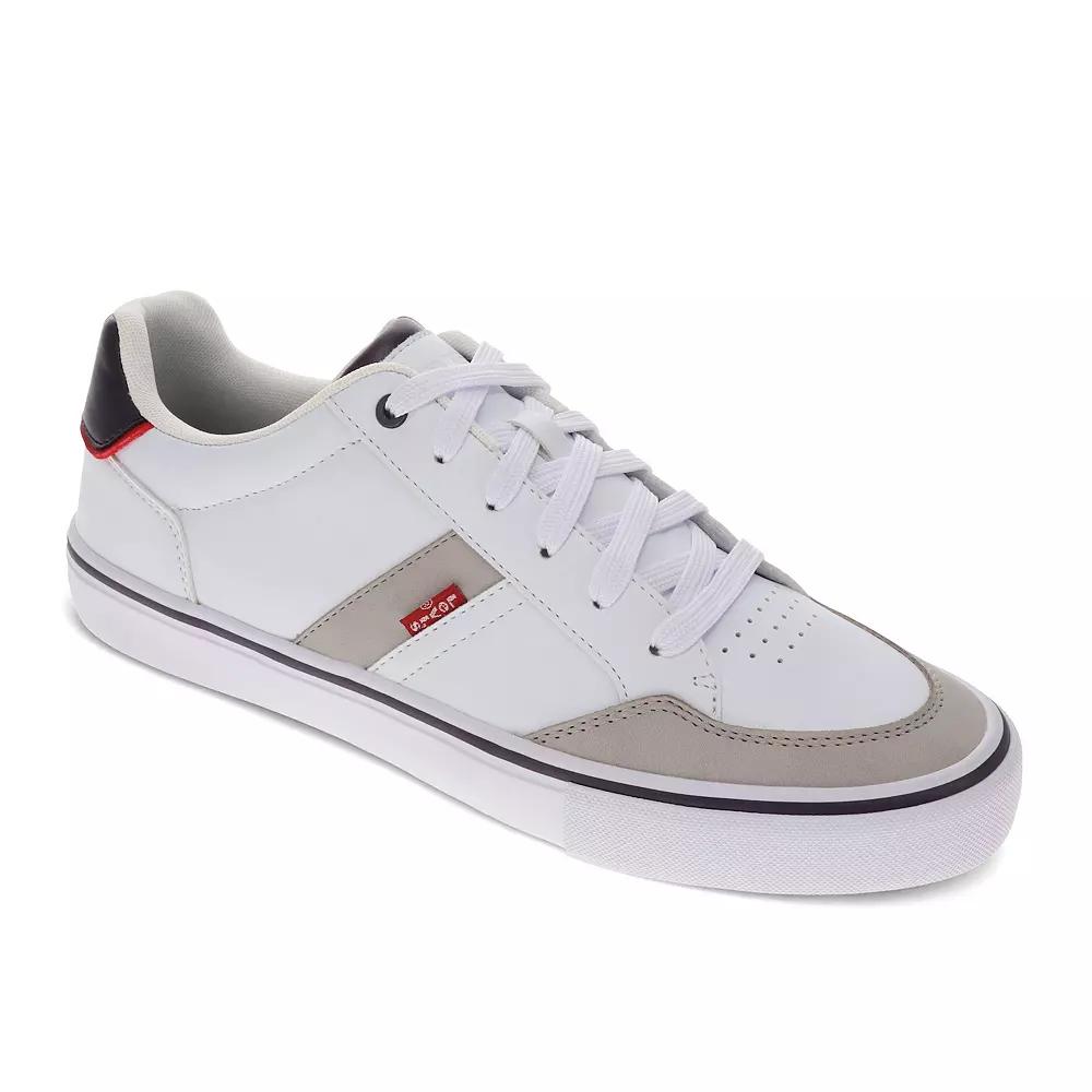 Levi's® Deacon Men's Sneakers, Size: 10.5, White Silver Navy Product Image