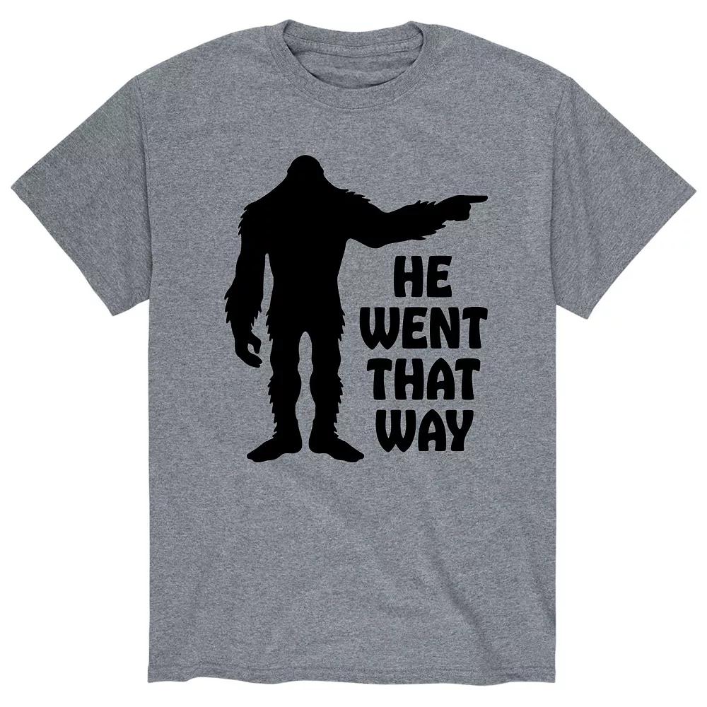 Men's Sasquatch he Went That Way Tee,  Product Image