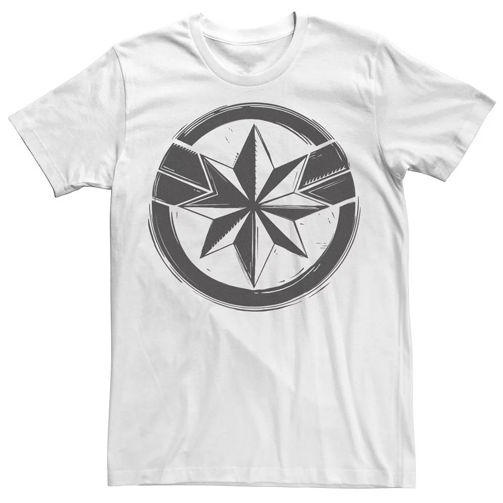 Men's Marvel Captain Marvel Woodcut Symbol Tee,  Product Image