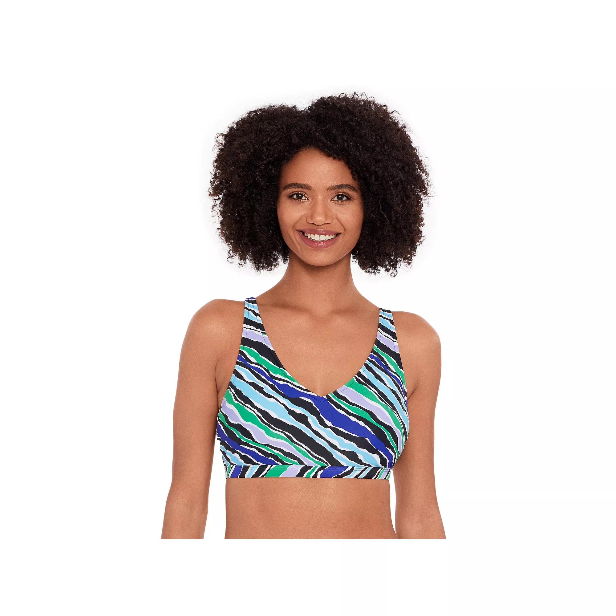 Women's Eco Beach V-Neck Hook Back Bikini Top,  Product Image
