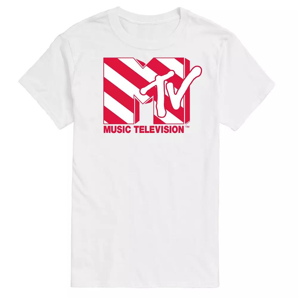 Men's MTV Candy Cane Logo Graphic Tee,  Product Image