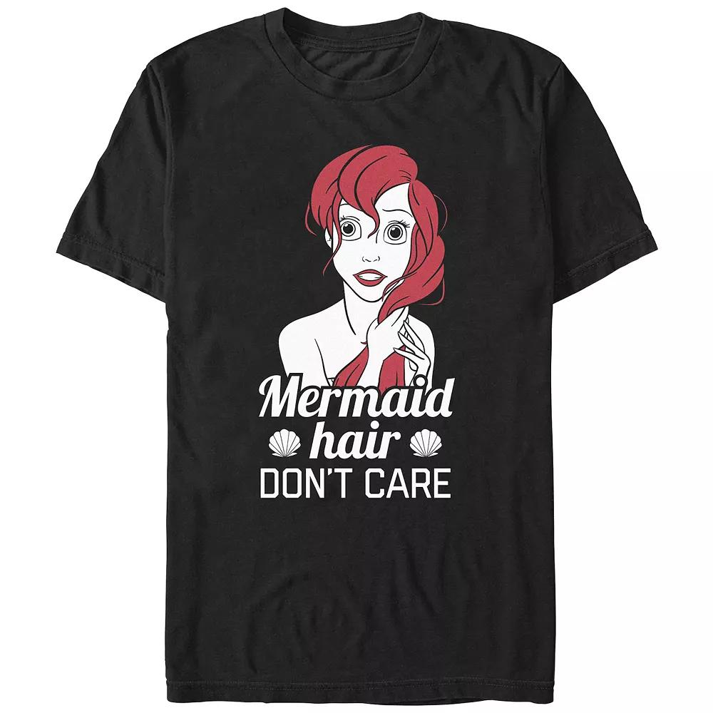 Disney's The Little Mermaid Hair Don't Care Juniors' Boyfriend Graphic Tee, Women's,  Product Image