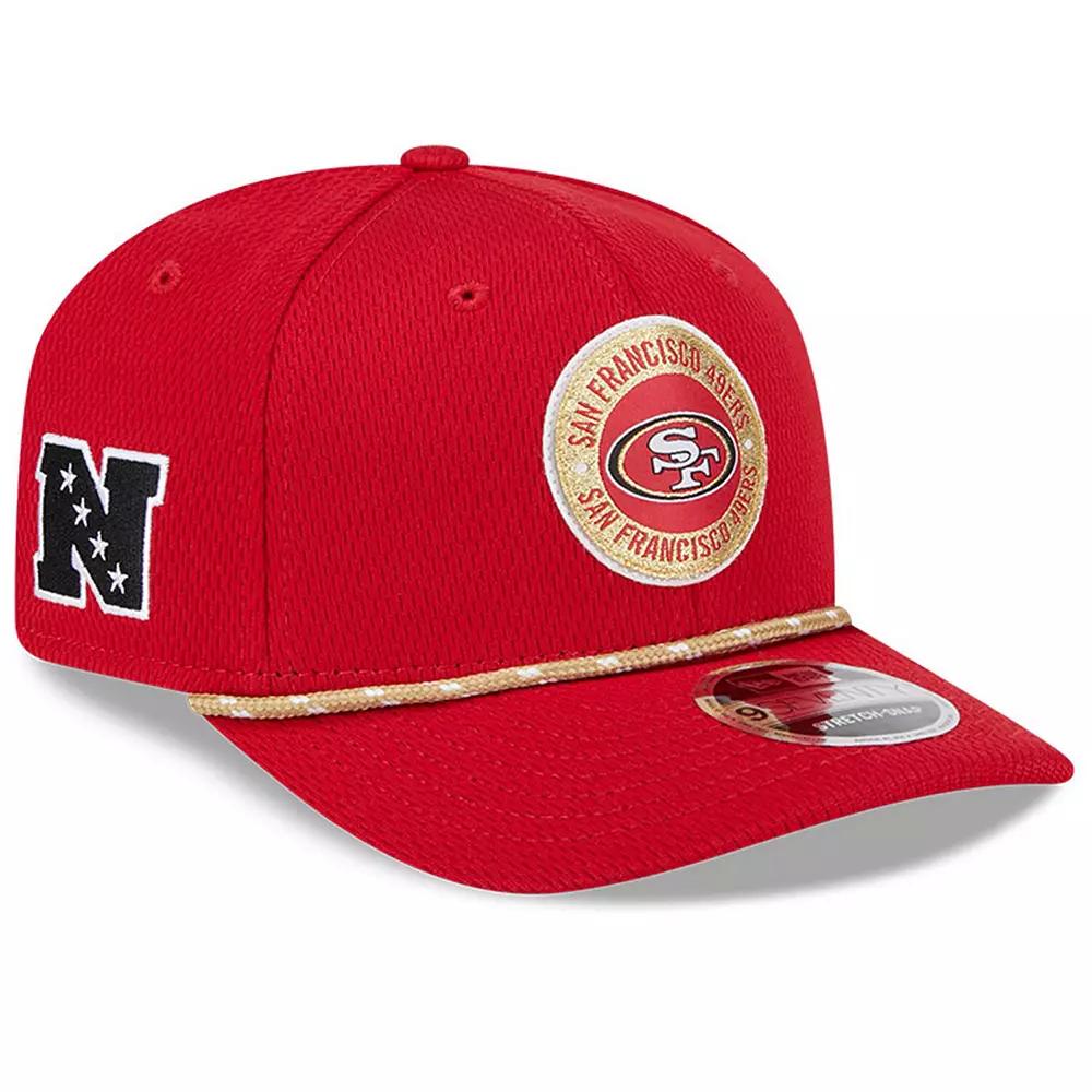 Men's New Era Scarlet San Francisco 49ers 2024 Sideline 9SEVENTY Stretch-Snap Hat, Red Product Image
