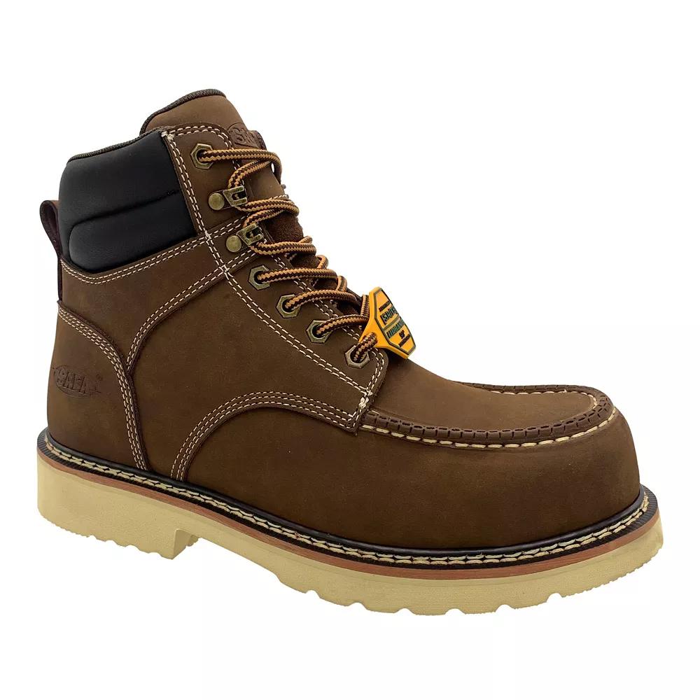 AdTec Men's Brown Leather Work Boots,  Product Image