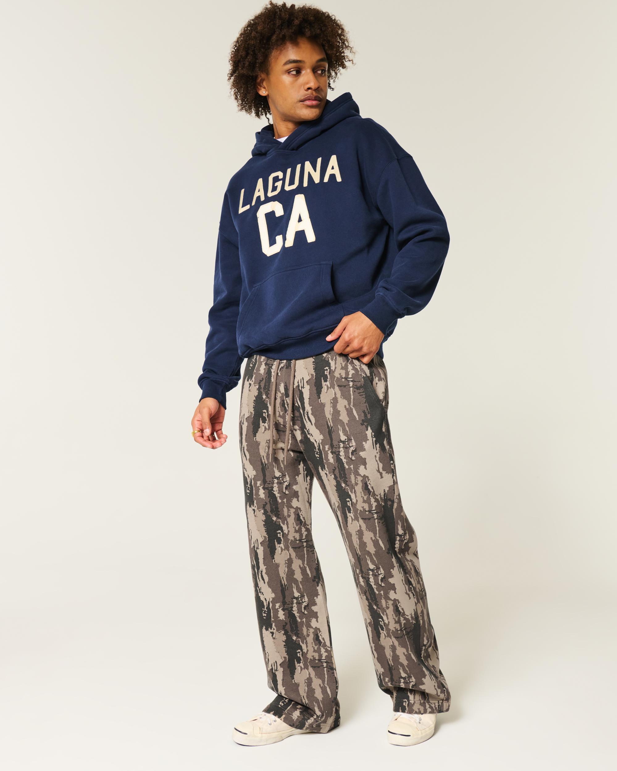 Applique Graphic Bootcut Sweatpants Product Image