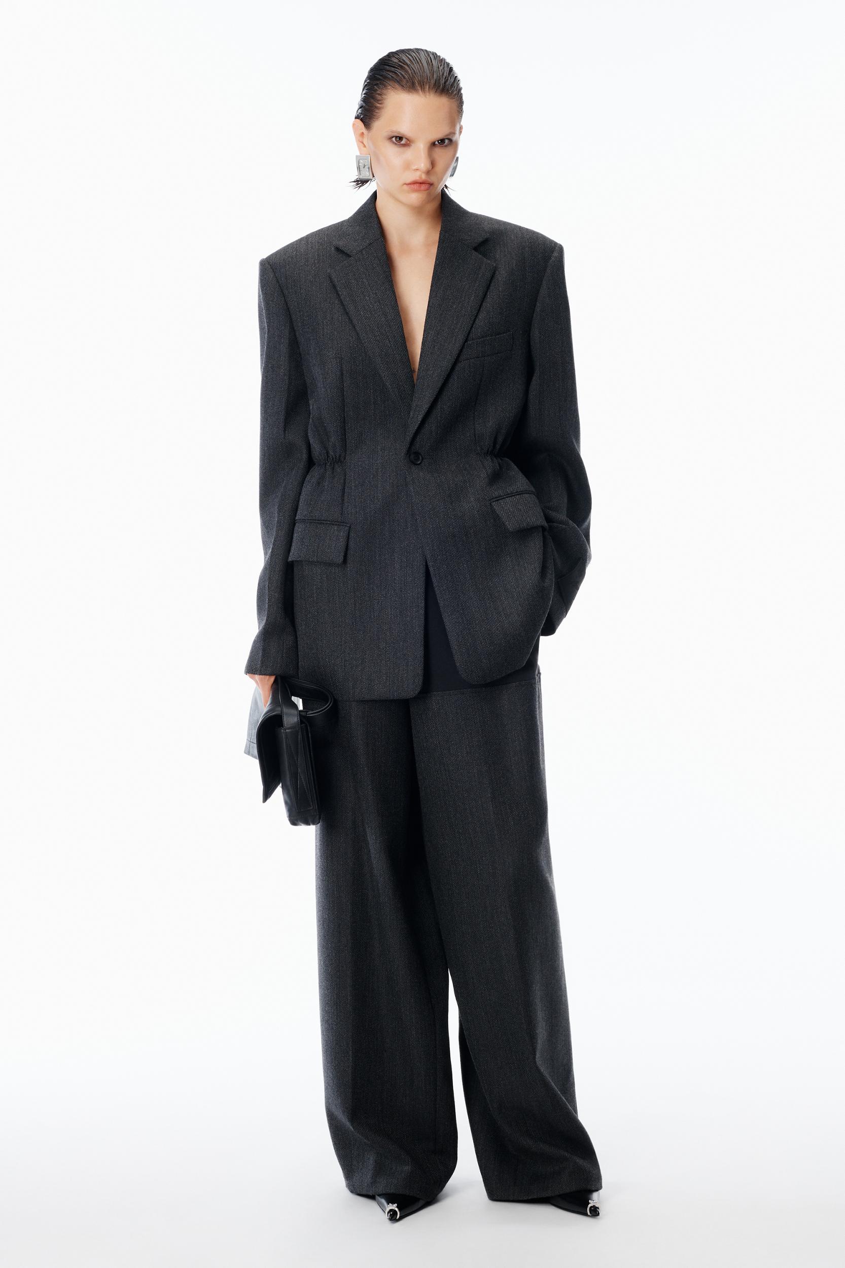 Oversized Blazer In Wool Twill Product Image