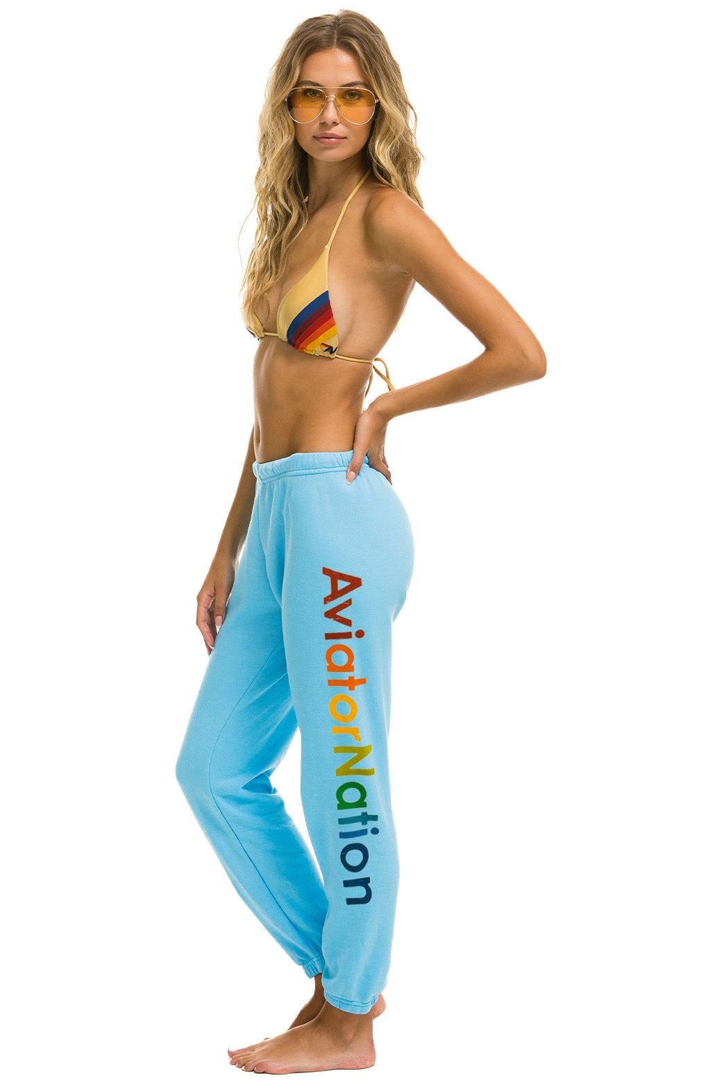 AVIATOR NATION NASHVILLE SWEATPANTS - SKY Female Product Image