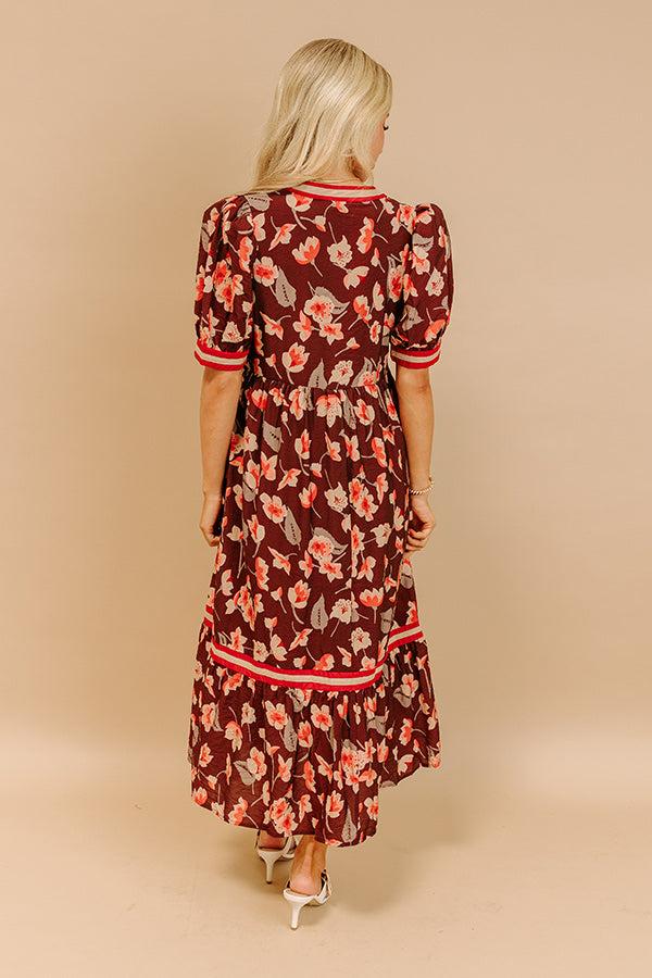 Harvest Blossom Floral Midi Dress Product Image
