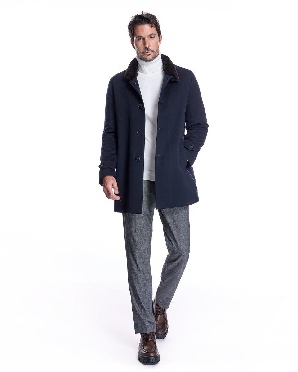 Men's Cashmere Jacket with Nutria Lining Product Image